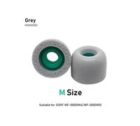 Tappi auricolari in memory foam per Sony WF-1000XM5, WF-1000XM4 e WF-1000XM3, 1 paio, taglia M, grig