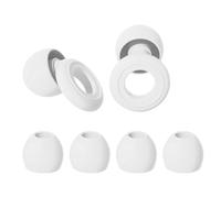 Tappi auricolari in silicone per dormire, riutilizzabili, antirumore, per concentrazione e relax, riducono i rumori fastidiosi, facili da pulire (bianco)