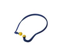 Tappi auricolari monouso Delta Plus in PU con archetto in PP - colore blu e gial