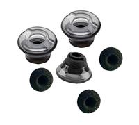 Tappi auricolari neri trasparenti per Plantronics ProPro Hd Eartips V5200 ricamb