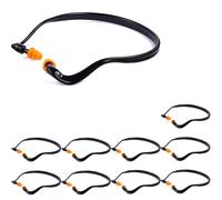 Tappi auricolari riutilizzabili per l'edilizia, comodi tappi auricolari con elastico in silicone atossico, massima riduzione del rumore per pace e