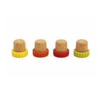 Tappi bottiglia sughero set 4 pezzi