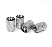 Tappi Cappucci Coprivalvole per Pneumatici Auto Alfa Romeo Black Universali, Set da 4