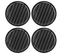 Tappi centrali ruota da 4 pezzi, coprimozzo universale in fibra di carbonio, plastica ABS con anello in acciaio inossidabile, diametro esterno 54 mm per protezione e decorazione