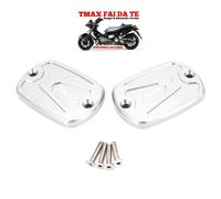 TAPPI COPERCHI VASCHETTA SERBATOIO OLIO FRENI TMAX 500 530 560 COLORE ARGENTO