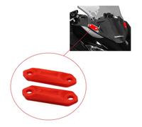 Tappi copri placche base blocco specchietti rosso moto per KAWASAKI NINJA 300 SE