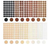 Tappi Coprivite Adesivi,16 Colori 864 Pcs Coperchio Foro Vite Tappi di Copertura Autoadesivi per Armadi, Scrivanie, Mobili Riparazioni