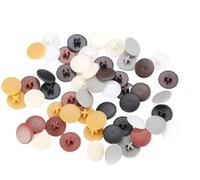 Tappi coprivite incernierati 200 pezzi 17 mm a scatto in plastica for coperture decorative for mobili auto