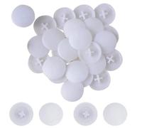 Tappi coprivite incernierati 200 pezzi Protezioni for viti hardware for mobili in plastica bianca for uso in ufficio domestico