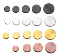 Tappi coprivite incernierati 40 pezzi Elementi di fissaggio for specchi Tappi decorativi Chiodi for mobili in acciaio inossidabile