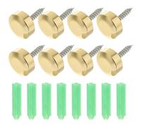 Tappi Copriviti per Specchietti in Ottone Oro, 8 Set