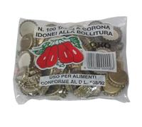 TAPPI CORONA DORE` CONF. 300 PZ. D.26 CAPSULE A CORONA PER BOTTIGLIE BIRRA