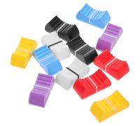Tappi Cursore per Potenziometro, 12 Pezzi, Nero, Profilo Compatto | Plastica, Slitta Dritta Indicatore Visivo, per Consolle e Dimmer, Teatro e Broadcasting