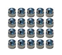 Tappi dadi ruota in plastica cromata 19 mm x20 per bulloni a strappo SUV...