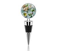 Tappi decorativi per bottiglie di vino e olio d'oliva e pane, a prova di perdite, riutilizzabili, eleganti tappi per vino, per regali, bar, feste, matrimoni