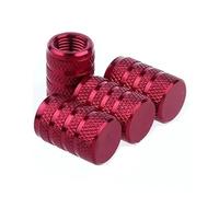 tappi delle valvole dei pneumatici per auto Per Auto Moto Bici Pneumatici Tappi Valvola Cerchione Stelo Copriruota Automatico Tappi valvola universali(TYPE A-Red)