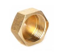 Tappi di arresto in ottone, 1PC BSP filettatura femmina tubo in ottone testa esagonale tappo terminale raccordo accoppiatore connettore adattatore(1/4Inch)