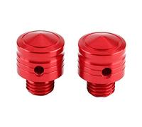 Tappi di chiusura per specchietti universali per scooter per motocicli Viti di montaggio per specchietti retrovisori per scooter Tappi/coperture per specchietti M10 x 1,25 Alluminio rosso