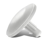 Tappi di copertura per mobili, colore bianco, rotondi, 20 pezzi, tappi a croce, tappi per viti per foro della testa, tappi di chiusura, tappi terminali per fori e mobili in legno (20, bianco)