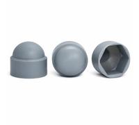 Tappi di copertura protettivi a cupola in plastica grigi M8 (chiave da 13mm) per dadi e bulloni (confezione da 20) A07C/2