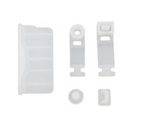 Tappi di polvere in silicone coperchio antipolvere per 3DSXL/3DSLL/2DS/New 3DS XL LL,Gioco Macchina Interfaccia Porta Cappuccio Protettore Tappo Antipolvere (bianco)