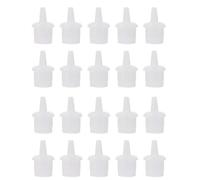 Tappi di Ricambio per Flacone Colla Ciglia 60pezzi in Pp Bianco | Ugelli Piccoli, Confezione da 60, per Casa e Beauty Salon, Accessorio Bottiglia Colla