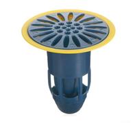 Tappi di scarico e filtri, 1 confezione, nucleo magnetico di scarico a pavimento con trappola per capelli in rete, copertura sigillata in ABS+TPR, filtro di scarico per bagni (blu)