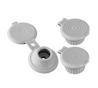 Tappi di scarico per bottiglie, tappi per bottiglie a rovescio, set di protezione pieghevole 3X, tappi per bottiglie a rovescio, coperchi, guarnizione sicura per balsamo, lozione, ke