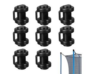 Tappi di sicurezza per recinzione - Coperture per trampolino da 2,5 cm, cappucci per pali resistenti | Protezione per rete trampolino, tappi in PP antiusura per una rete sicura, prolungare la durata