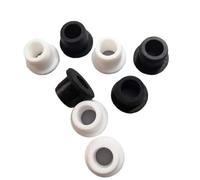 Tappi di tenuta in gomma, Tappi antipolvere, Guarnizione sigillata in gomma siliconica rotonda cava for cavi elettrici, tappi, guarnizioni di protezione, 2 pezzi(Black,26mm(Bore 16mm) 2pcs)