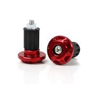Tappi estremità manubrio moto Manopole Per Aprilia Estremità Manubrio Moto Cross Manopole Contrappeso Manubrio Slider(ROSSO)