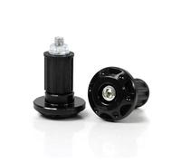 Tappi estremità manubrio moto Manopole Per Aprilia Estremità Manubrio Moto Cross Manopole Contrappeso Manubrio Slider(Nero)