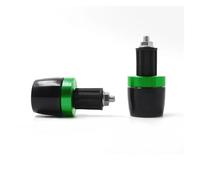 Tappi estremità manubrio moto Moto 7/8 "Maniglia Bar Impugnature Estremità Grip Contrappeso Tappo Slider Per ZX10R(VERDE)