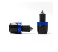 Tappi estremità manubrio moto Moto 7/8 "Maniglia Bar Impugnature Estremità Grip Contrappeso Tappo Slider Per ZX10R(Blu)