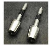 Tappi estremità manubrio moto Per Aprilia Contrappesi Per Manubrio 18 Mm A 22 Mm Terminali Manopole(ARGENTO)