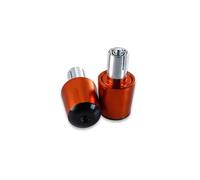 Tappi estremità manubrio moto Per Aprilia Moto 7/8 '' Manubrio End Plug Pesi Manopole Manubrio Cap(Arancia)