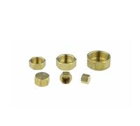 Tappi filettati in ottone, 6 pezzi Tappo terminale a testa esagonale interna, ottone/ferro G1/8 1/4 3/8 1/2 PT Raccordo maschio/femmina(Brass Plug female,1 Thread)