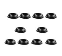 Tappi for fori di tenuta, tappi for a forma T, 10 pezzi for bloccaggio rotondi in gomma nera for da 4,0-50 mm, for for inserti terminali for mobili(Black,16mm)
