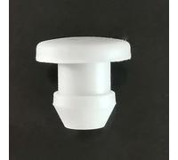 Tappi for fori in gomma siliconica bianca da 5,5-20 mm Coperchio for tappo di tipo T solido Guarnizione a scatto Tappo di chiusura for tappo di chiusura(9.5mm(10pcs))
