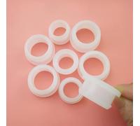 Tappi for fori in gomma siliconica, confezione da 10 tappi trasparenti in gomma siliconica a scatto da 4,5-30 mm for passacavi, fori da 2-25 mm (A12 mm, foro 9 mm)(A15Mm(Hole11.5Mm))
