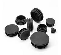 Tappi for fori in silicone, in gomma impermeabili, 8 pezzi Puntali for gambe for hardware for mobili rotondi neri for in for sedie da tavolo Suggerimenti di ricambio Piedini multiuso(48mm)