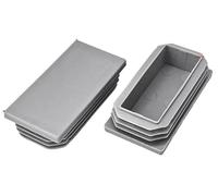 Tappi for fori in silicone, tappi in gomma impermeabili, 8 pezzi rettangolari grigi Puntali for gambe for mobili in for for sedie da tavolo in Suggerimenti di ricambio Piedini multiuso(20 * 40mm)