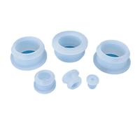 Tappi for fori passacavo a scatto in gomma siliconica trasparente terminali Cavo metallico for protezione Boccola O-ring cavi Guarnizione sigillata(5pcs,A 10mm (E 7mm))