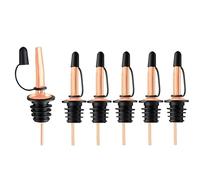 Tappi for vino 20 pezzi Versatore for bottiglie in acciaio inossidabile for liquore al Dispenser for aceto di olio d'oliva Mantenendo lo champagne fresco(Rose Gold)