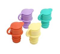 Tappi for vino Sigillo di conservazione a tenuta stagna da 30 pezzi for bottiglie rosso, champagne e condimenti, accessori cucina(Orange)