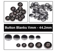 Tappi In Alluminio Rotondi Argento 11-44mm Per Cucito Fai Da Te 50/100pz
