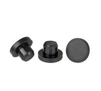 Tappi in gomma a forma di T in silicone, 15 pezzi Tappi for fori in gomma siliconica tipo T Nero Bianco 2,7-17 mm(Noir,T9.5 (8.5mm-8.7mm))
