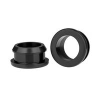 Tappi in gomma a forma di T in silicone, Passacavi in gomma siliconica for protezione cavi 4,5-60,6 mm, nero e bianco, 2 pezzi(Noir,A38.6(B32.5)-2pcs)