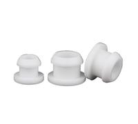 Tappi in gomma a forma di T in silicone, Passacavi in gomma siliconica for protezione cavi 4,5-60,6 mm, nero e bianco, 2 pezzi(White,A32.6(B26.5)-2pcs)