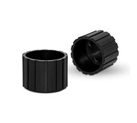 Tappi in gomma per gambe delle sedie, 40 mm, confezione da 8, colore nero, resistenti ai graffi, rotondi per la protezione del pavimento, in materiale sintetico, ideali per casa e ufficio